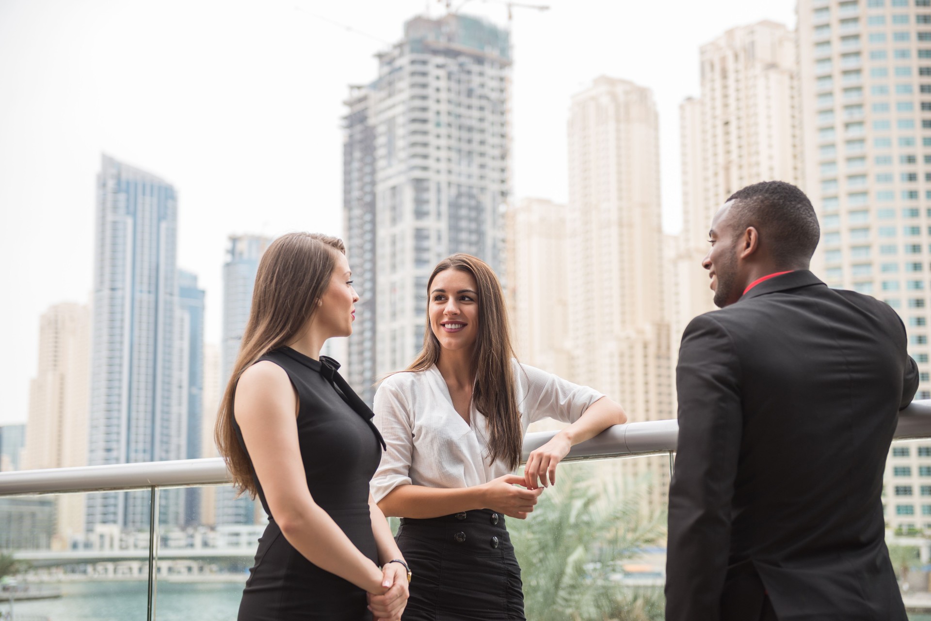 Business discussions with colleagues Business discussions with colleagues